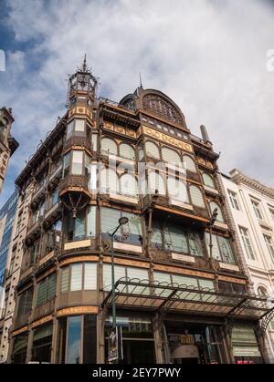 Alten England Jugendstil-Gebäude in Brüssel Stockfoto