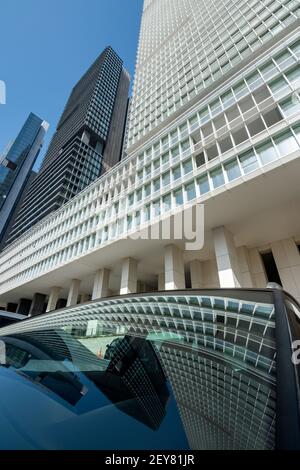 Moderne Architektur Beispiele in Mecidiyekoy Nachbarschaft in Sisli Bezirk von Istanbul, Türkei Stockfoto