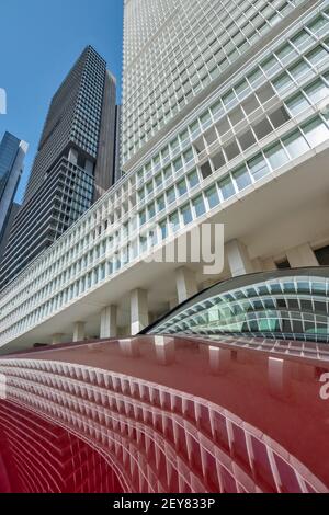 Moderne Architektur Beispiele in Mecidiyekoy Nachbarschaft in Sisli Bezirk von Istanbul, Türkei Stockfoto
