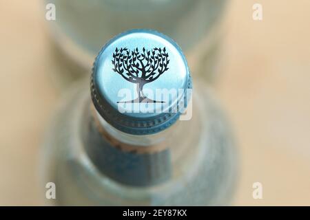 Logo von Fever Tree Tonic Water Stockfoto