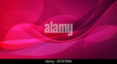 Moderne abstrakte rote Formen Hintergrund Tapetendesign. Rosa leuchtende Formen Tapete Stockfoto