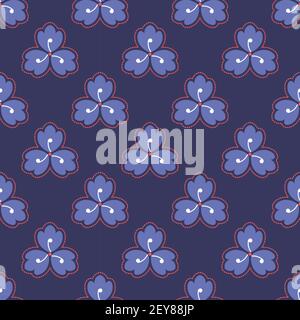 Floral Vektor Nahtloses Muster-Design für Tapeten, Textil, Oberfläche, Mode, Hintergrund, Fliesen, stationär, Wohnkultur, Einrichtung etc. Stock Vektor