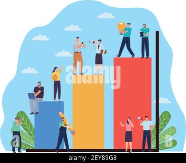 Geschäftsleute in Bars Stock Vektor