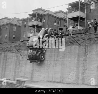 AUTOUNFALL IN BOSTON, USA, 1935. Foto: Leslie Jones, mit freundlicher Genehmigung der Boston Public Library. Stockfoto