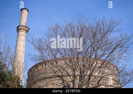 Thessaloniki, Griechenland - 16. Januar 2016: Rotonta alte Kirche in Thessaloniki Stockfoto