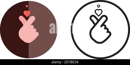 Mini Herz Symbol.Vektor Illustration.Geben Liebe Concept.Love Symbol flaches Design.Simple Liebe Symbol Stock Vektor