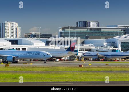 Sydney (Kingsford Smith) Internationaler Flughafen in Sydney, Australien. Stockfoto