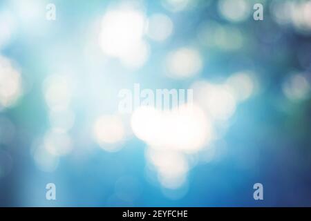 Abstrakt blau weihnachten Bokeh Hintergrund Stockfoto