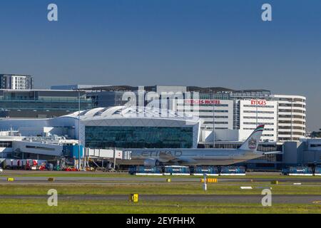 Sydney (Kingsford Smith) Internationaler Flughafen in Sydney, Australien. Stockfoto