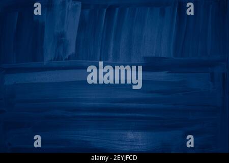 Blau malen Pinsel Striche Wand Textur Hintergrund Stockfoto