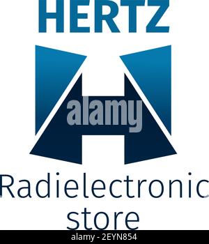 Vektor-Symbol für Radio elektronischen Speicher. Hotspot Store-Design auf weißem Hintergrund isoliert. Radio Engineering Vektor-Symbol für Radio Teile Shop. Radio Stock Vektor