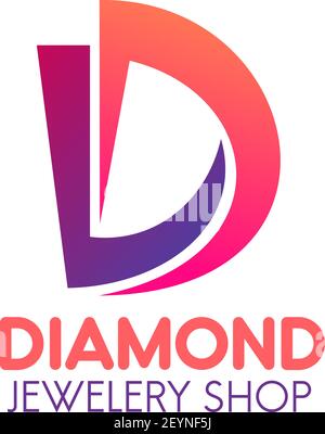 Diamantschmuck Shop Vektor-Zeichen Stock Vektor