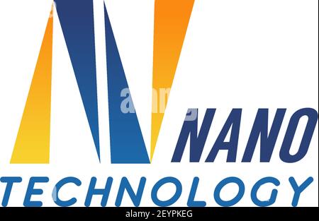 Nano-Technologie N Buchstaben Symbol für digitale und Web-Engineering-Unternehmen. Vector isolierter Buchstabe N für Innovation Nano-Industrie und Computer communicatio Stock Vektor