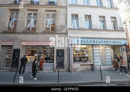 GALLERIA CONTINUA, ERÖFFNUNG EINES NEUEN AUSSTELLUNGSRAUMS IN PARIS Stockfoto