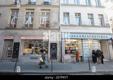 GALLERIA CONTINUA, ERÖFFNUNG EINES NEUEN AUSSTELLUNGSRAUMS IN PARIS Stockfoto