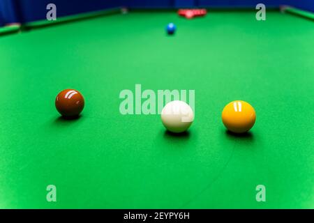 Snooker Stockfoto