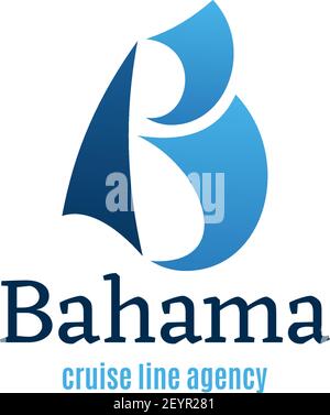World Cruise Line Agentur. Vektorsymbol für das Konzept „Schiffsreisen“. Zeichen für Reisebüro Bahama. Reise- und Urlaubskonzept Globe und Kreuzfahrtschiff vect Stock Vektor