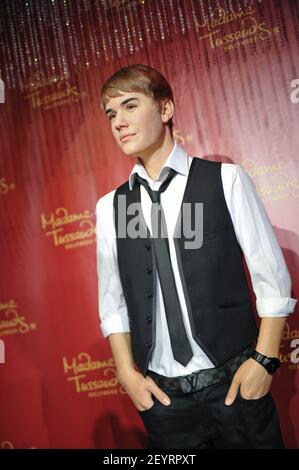 Madame Tussauds Stellt Die Justin Bieber Waxwork Stockfotografie Alamy