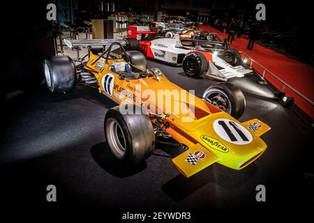 McLaren M14D 1970 Stand Richard MILLE während der Retromobile Show, vom 5. Bis 10. Februar 2019 in Paris, Frankreich - Foto Francois Flamand / Gregory Lenormand - DPPI Stockfoto