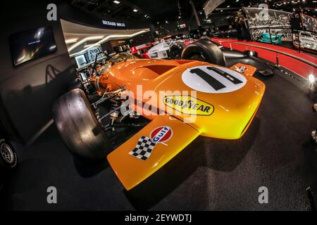 McLaren M14D 1970 Stand Richard MILLE während der Retromobile Show, vom 5. Bis 10. Februar 2019 in Paris, Frankreich - Foto Francois Flamand / Gregory Lenormand - DPPI Stockfoto