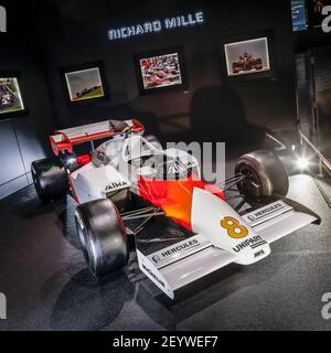 McLaren MP4 /2 Stand Richard MILLE während der Retromobile Show, vom 5. Bis 10. Februar 2019 in Paris, Frankreich - Foto Francois Flamand / Gregory Lenormand - DPPI Stockfoto