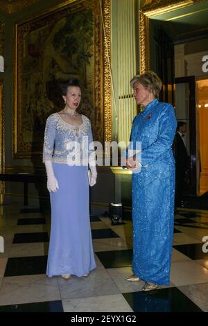 Prinzessin Anne im Kiri Te Kanawa's 60th Geburtstag Empfang bei Marlborough House, London Stockfoto