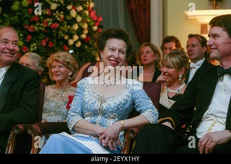 Prinzessin Anne im Kiri Te Kanawa's 60th Geburtstag Empfang bei Marlborough House, London Stockfoto