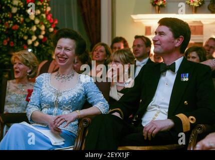 Prinzessin Anne im Kiri Te Kanawa's 60th Geburtstag Empfang bei Marlborough House, London Stockfoto