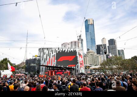 Saison F1 Auftaktveranstaltung in der Innenstadt während der Formel-1-Meisterschaft 2019 in Melbourne, Australien Grand Prix, vom 14. Bis 17. März - Foto Florent Gooden / DPPI Stockfoto