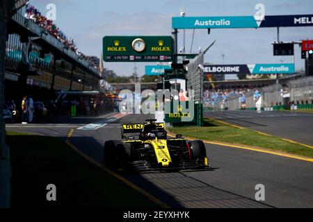 RICCIARDO Daniel (aus), Renault F1 Team RS19, Aktion während der Formel 1 Meisterschaft 2019 in Melbourne, Australien Grand Prix, vom 14. Bis 17. März - Foto DPPI Stockfoto