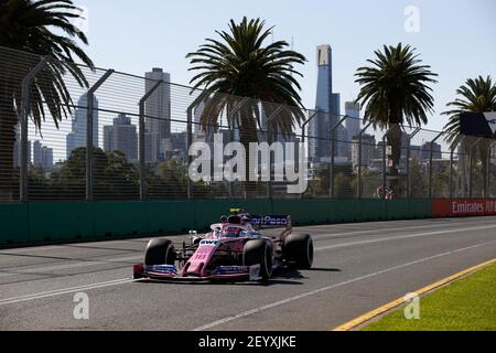 18 STROLL Lance (CAN), SportPesa Racing Point F1 RP19, Aktion während der Formel 1 Meisterschaft 2019 in Melbourne, Australien Grand Prix, vom 14. Bis 17. März - Foto DPPI Stockfoto