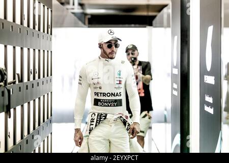 HAMILTON Lewis (gbr), Mercedes AMG F1 GP W10 Hybrid EQ Power+, Portrait während der Formel 1 Meisterschaft 2019 in Melbourne, Australien Grand Prix, vom 14. Bis 17. März - Foto DPPI Stockfoto