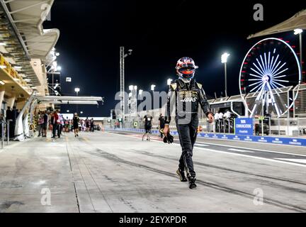 GROSJEAN Romain (Fra), Haas F1 Team VF-19 Ferrari, Portrait während der Formel 1 FIA Weltmeisterschaft 2019, Bahrain Grand Prix, in Sakhir vom 29. Bis 31. märz - Foto DPPI Stockfoto