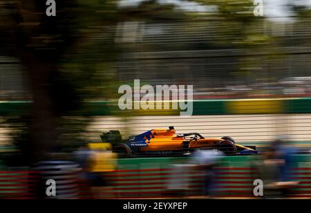 55 SAINZ Carlos (Spa), McLaren Renault F1 MCL34, Aktion während der Formel 1-Meisterschaft 2019 in Melbourne, Australien Grand Prix, vom 14. Bis 17. März - Foto DPPI Stockfoto