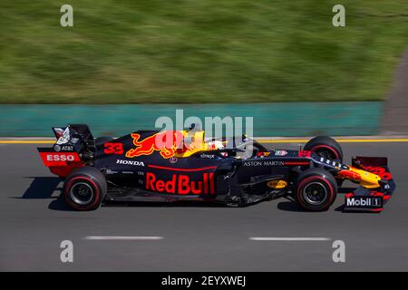 33 VERSTAPPEN Max (nld), Aston Martin Red Bull Racing Honda RB15, Aktion während der Formel 1 Meisterschaft 2019 in Melbourne, Australien Grand Prix, vom 14. Bis 17. März - Foto DPPI Stockfoto