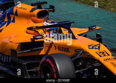 SAINZ Carlos (Spa), McLaren Renault F1 MCL34, Aktion während der Formel 1-Meisterschaft 2019 in Melbourne, Australien Grand Prix, vom 14. Bis 17. März - Foto DPPI Stockfoto