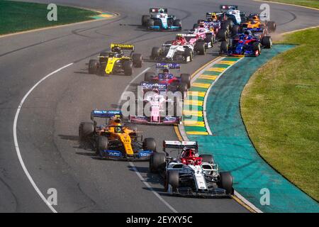 07 RÄIKKÖNEN Kimi (FIN), Alfa Romeo Racing C38, Aktion während der Formel 1 Meisterschaft 2019 in Melbourne, Australien Grand Prix, vom 14. Bis 17. März - Foto DPPI Stockfoto