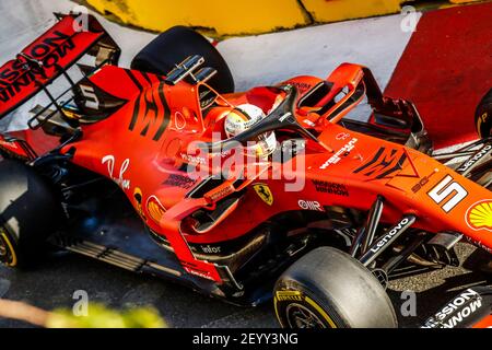 05 VETTEL Sebastian (ger), Scuderia Ferrari SF90, Aktion während der Formel 1 Weltmeisterschaft 2019, großer Preis von Aserbaidschan vom 25. Bis 28. April in Baku - Foto DPPI Stockfoto