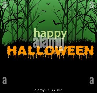 Happy Halloween Text Stock Vektor