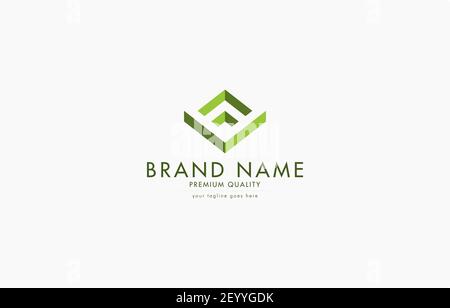 Isometrische 3D Buchstabe A Haus Logo Design Vorlage geeignet für Hotelmarke Stock Vektor