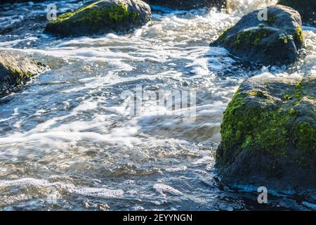 River Trent Dezember, England in Burton on trent Stockfoto