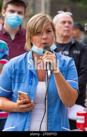 NHS März, August 2020, Swansea UK. Stockfoto