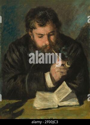 Pierre-Auguste Renoir - Claude Monet (Le Liseur). Stockfoto