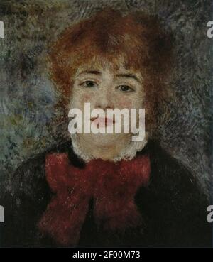 Pierre-Auguste Renoir - Jeanne Samary. Stockfoto