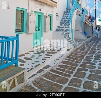 Auf der Insel griechenland antorini europa altes Haus und Weiße Farbe Stockfoto