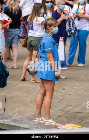 NHS März, August 2020, Swansea UK. Stockfoto