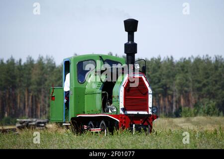 Polen, Plociczno, Wigry Schmalspurbahn, woiwodschaft Podlasie. Stockfoto