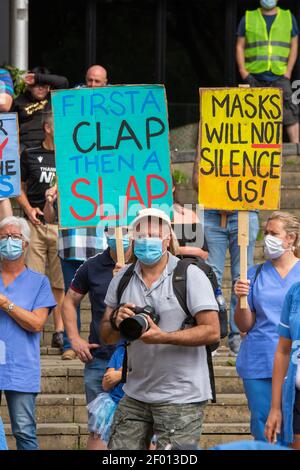 NHS März, August 2020, Swansea UK. Stockfoto