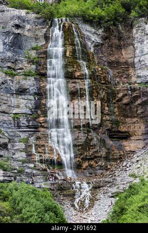 Bridal Veil Falls, Utah Stockfoto