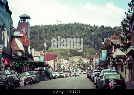 Bridal Veil Falls, Utah Stockfoto
